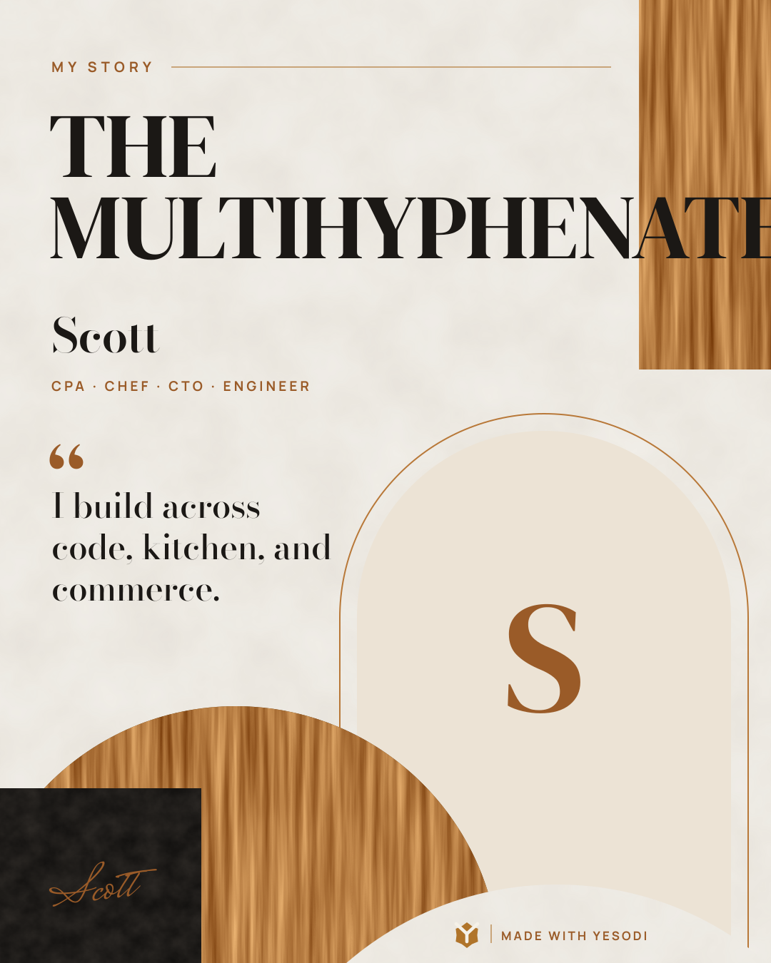 Scott | Accountant, Chef, CTO, Designer, Musician, Sales Executive & Software Engineer