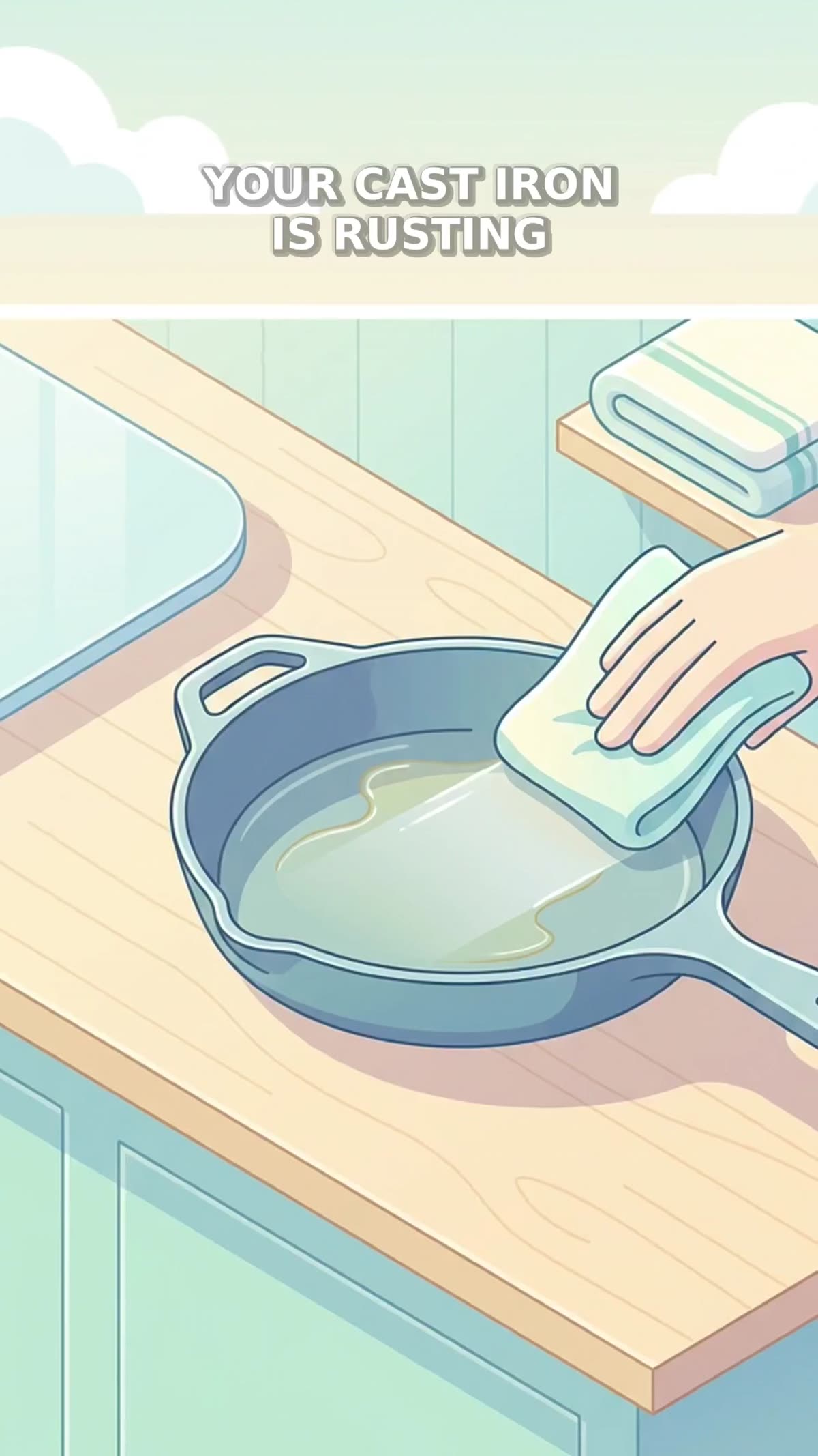 Keep Cast Iron From Rusting Overnight