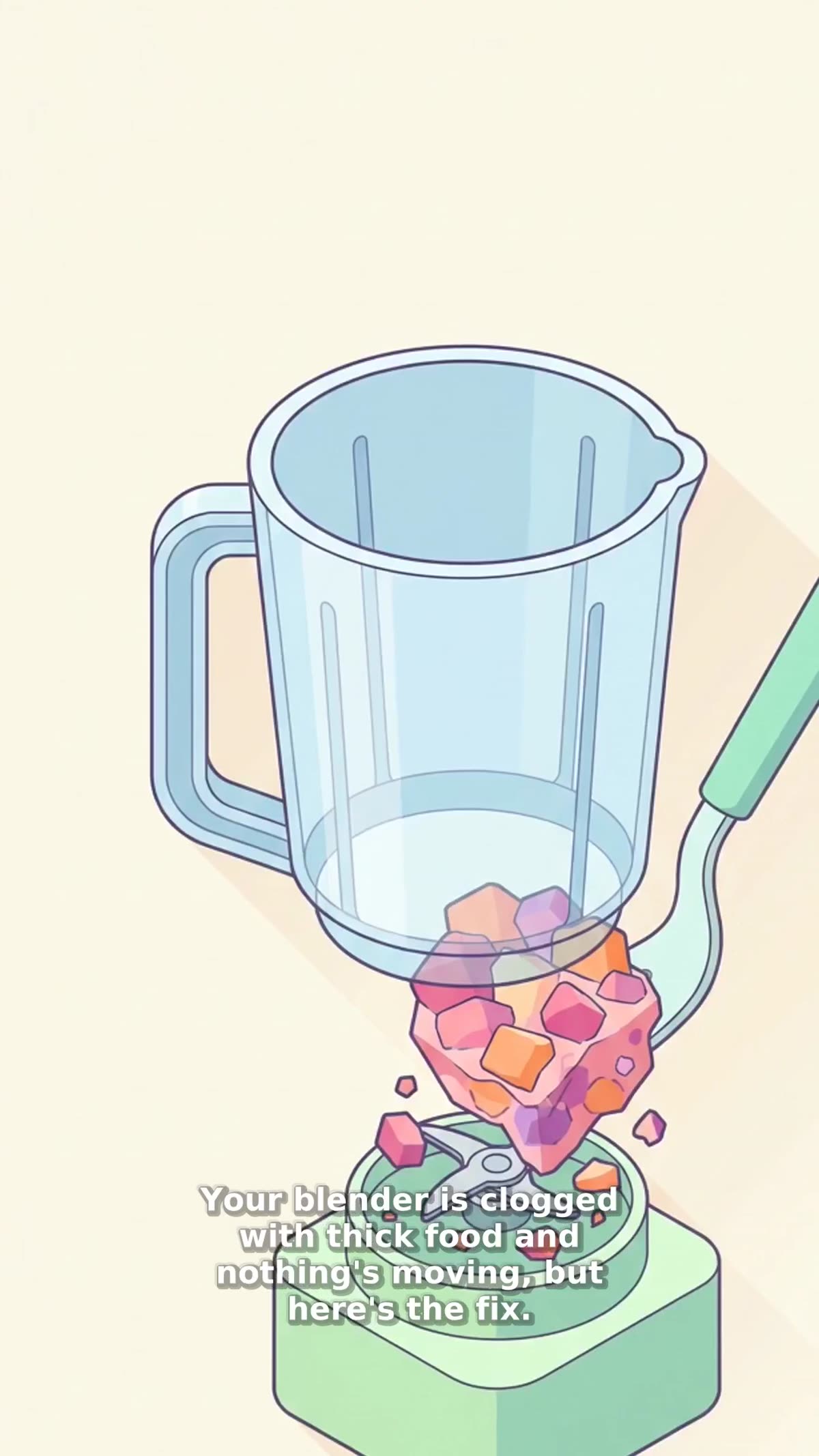 Remove Stuck Food From Blender