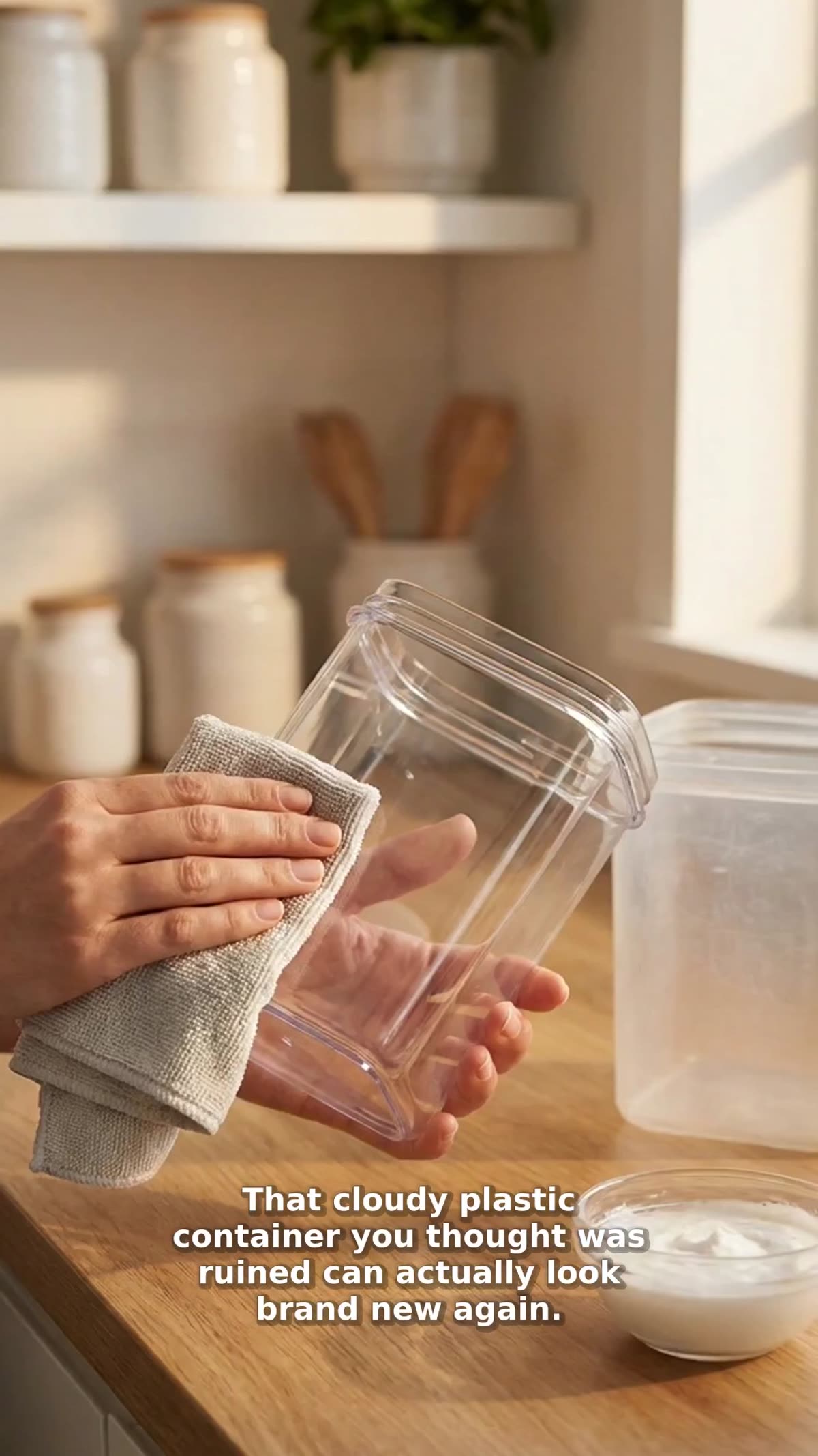 Restore Cloudy Plastic Containers Instantly