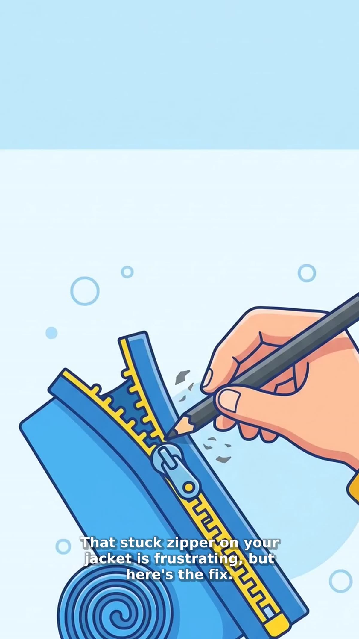 Fix Sticky Zipper With Graphite Pencil