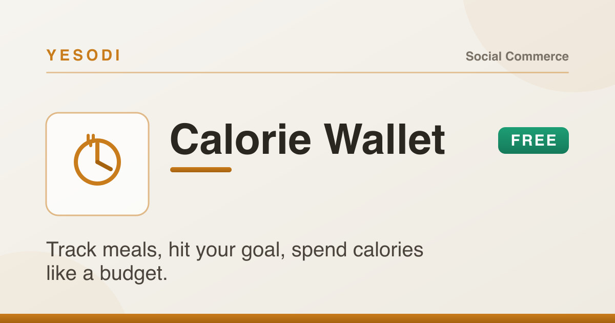 Calories Wallet: Free Calorie Counter and Tracker