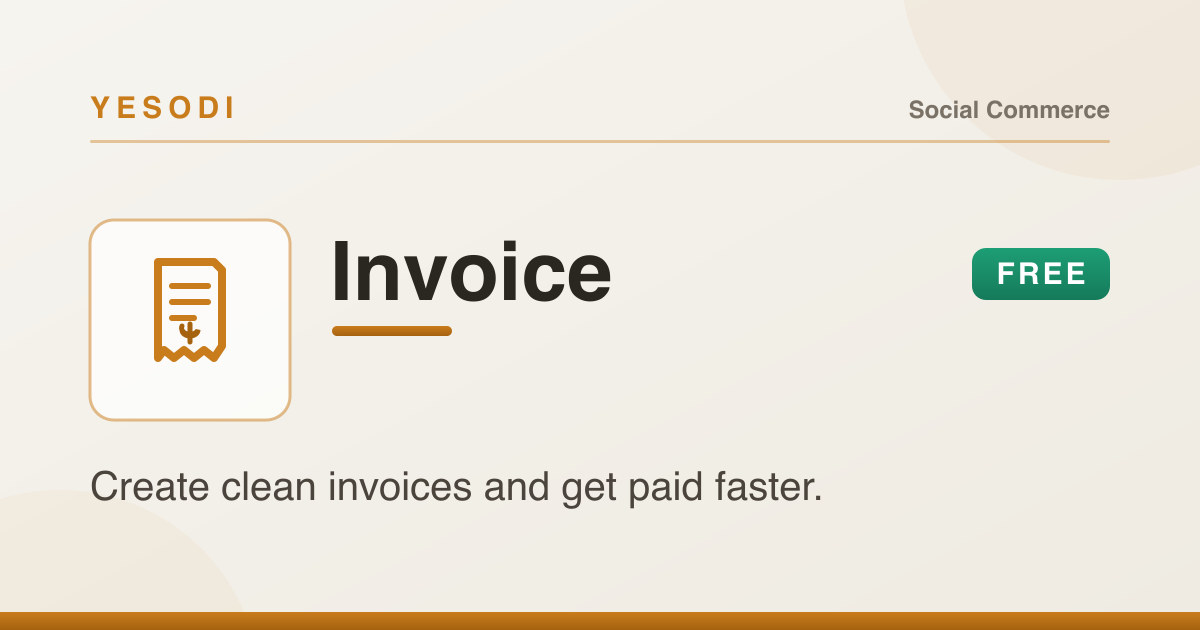 Free invoice generator