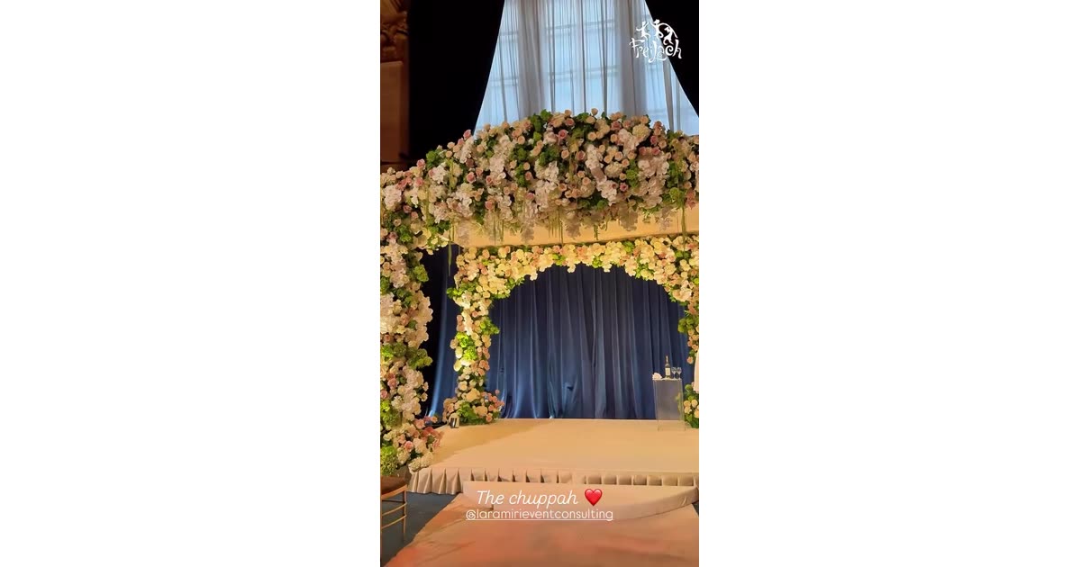 Elegant Floral Chuppah for Wedding Ceremony | Lifestyle | Will
