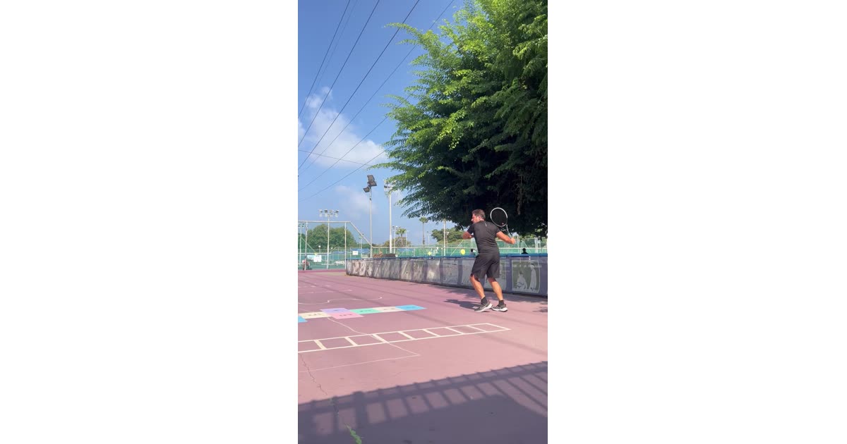 Tennis Training on a Beautiful Day | Sports | Guy Evgeni Levin