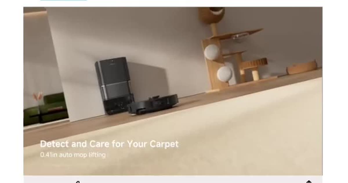 Video | Amazon.com - dreame L40 Ultra Gen 2 Robot Vacuum and Mop with 25,000Pa Suction | Extendable Side Brush & Mop, All-in-One Self-Emptying & Cleaning Dock, 10.5mm Mop Lifting, Obstacle Avoidance, App Control