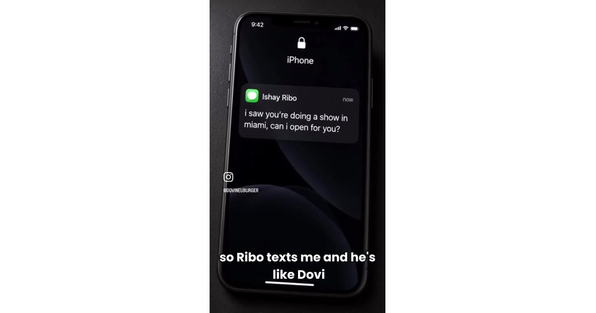 Rebo Texts Me About Miami Show | Music | William Lebovics