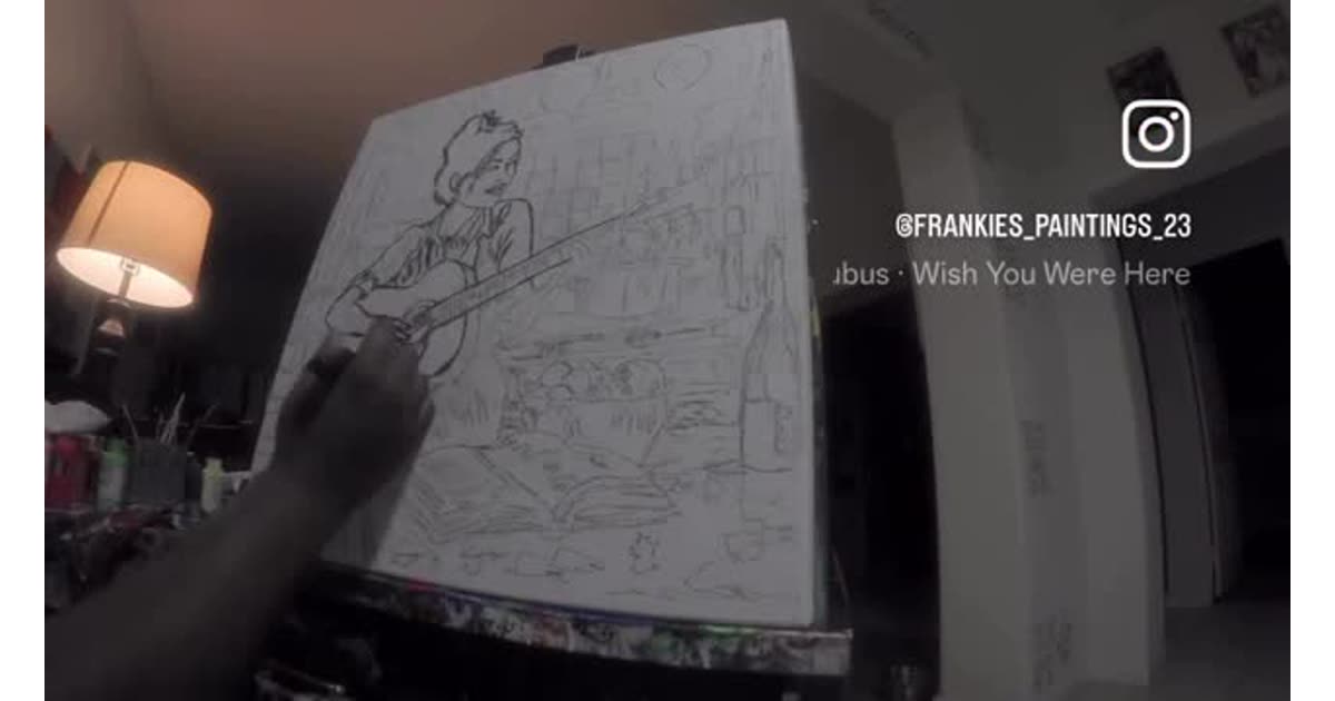 Wish You Were Here Sketch Art Process | Art | Frankie