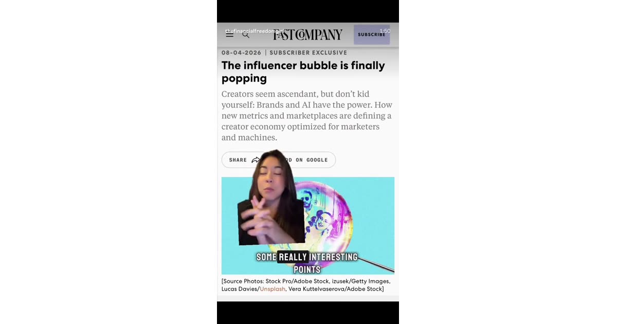 Influencer Bubble Popping Creators Rising | Business | William Lebovics