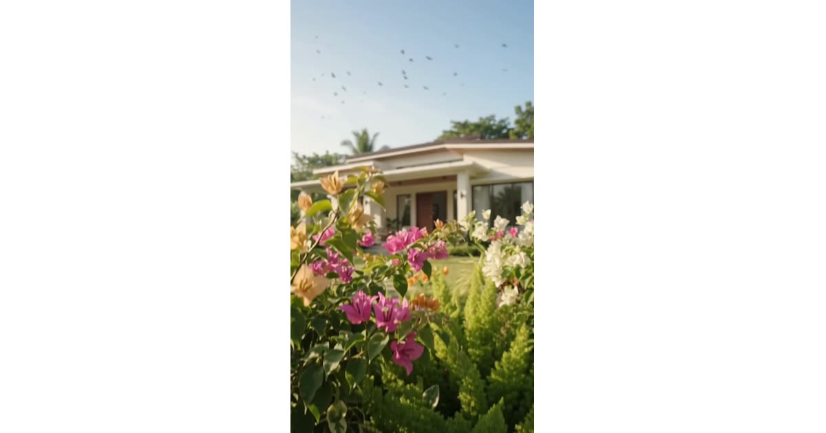 Modern Home Garden With Vibrant Flowers | Lifestyle | Ramel Canales