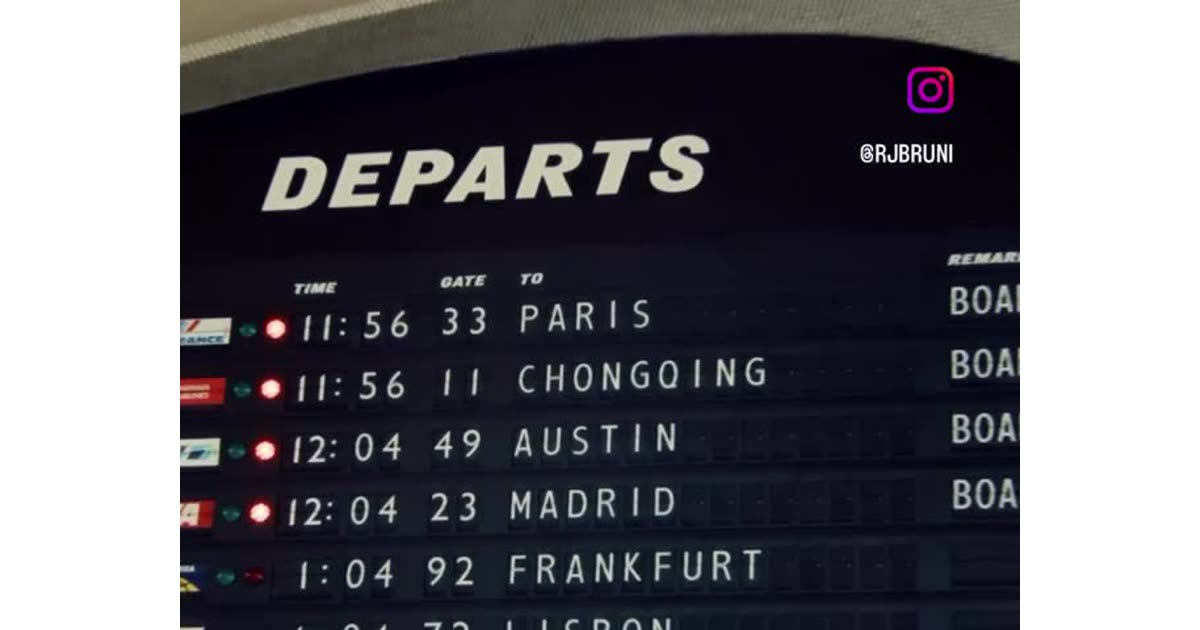 International Airport Departure Board Display | Travel | William Lebovics