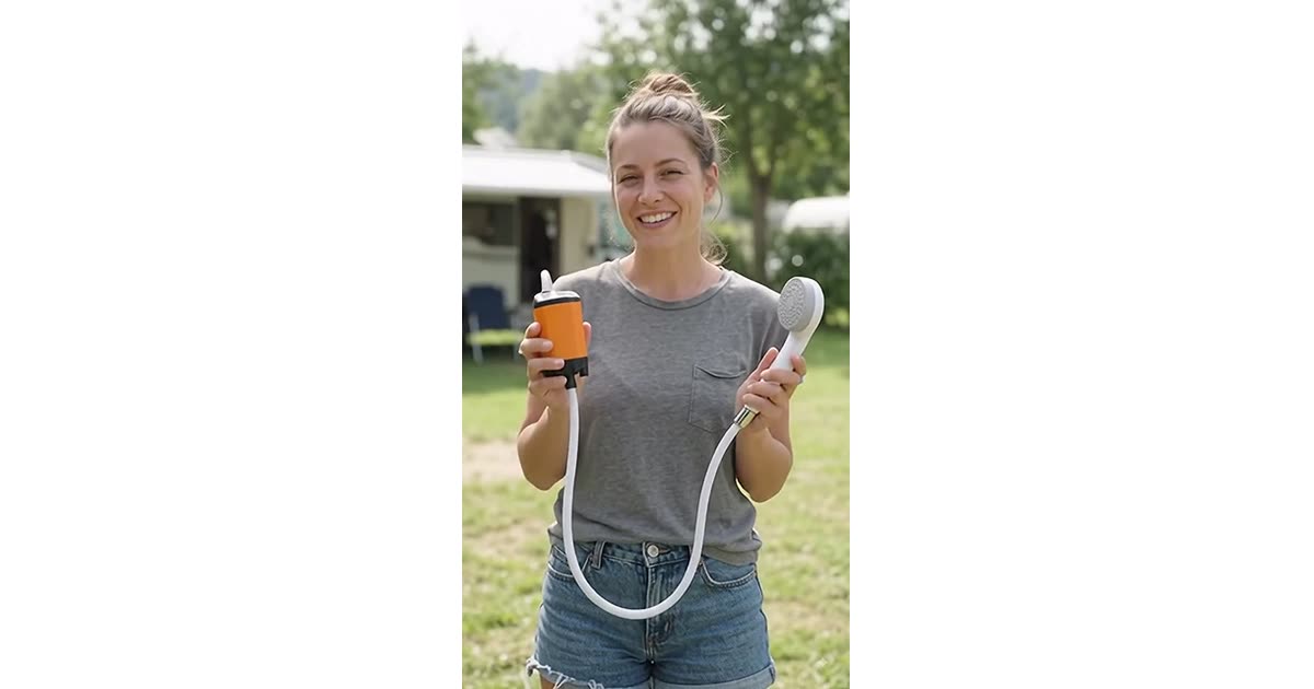 Portable Outdoor Shower System Demo | Lifestyle | JEFFREY CELERIO