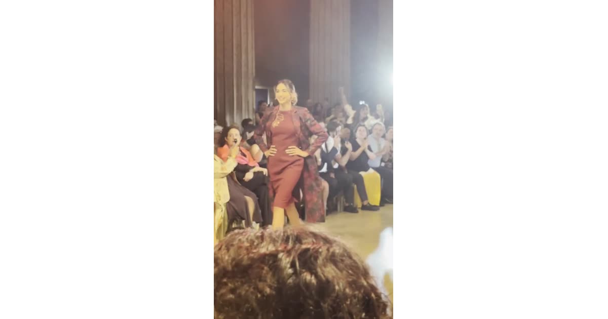 Burgundy Ensemble Runway Fashion Show | Fashion | William Lebovics