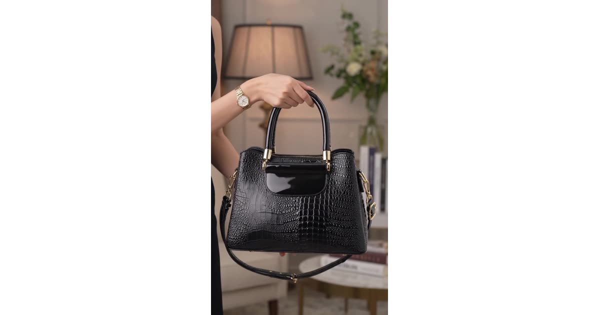 Black Crocodile Handbag and Watch Styling | Fashion | Ramel Canales