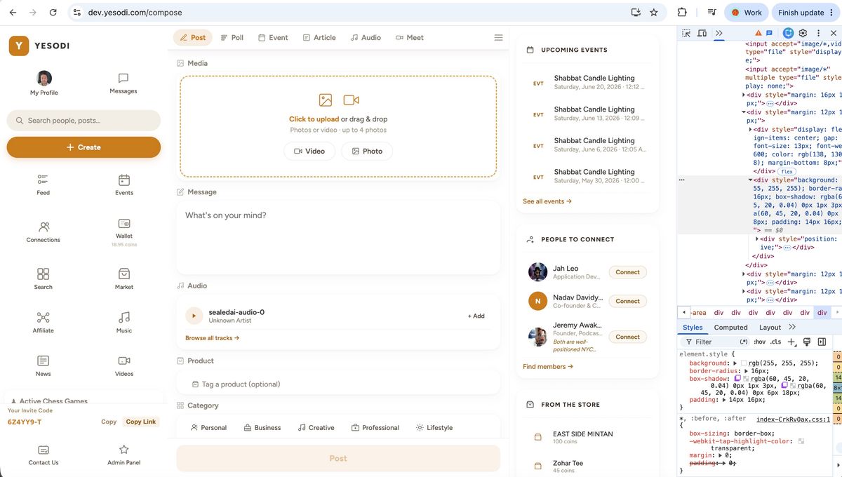 Streamlined Project Dashboard | YESODI