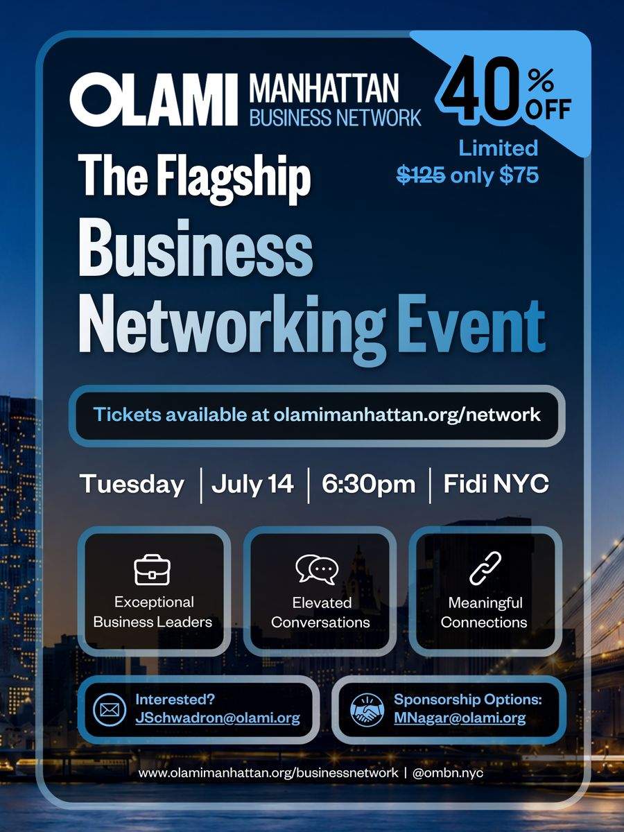 Olami Manhattan Business Network | Flagship Event