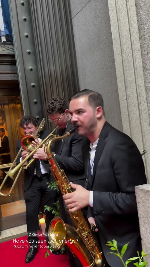 Live Brass Performance at Cipriani Wall Street | Music | Will | YESODI