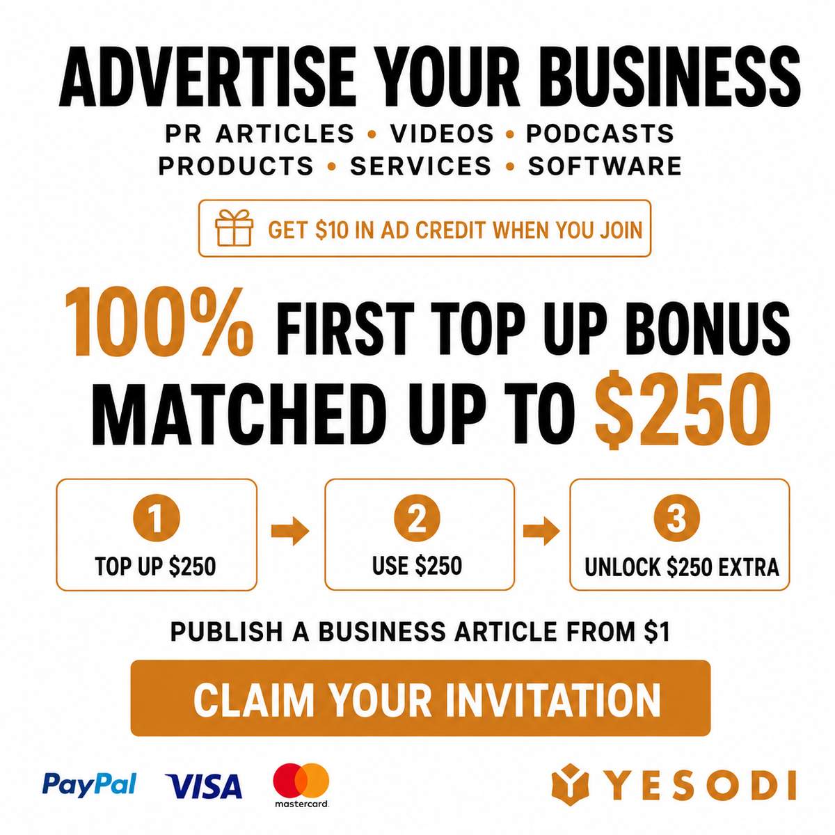 YESODI gives businesses another way to advertise while also building a lasting public presence.