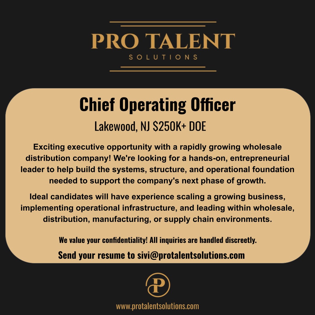 Chief Operating Officer Role Available | YESODI