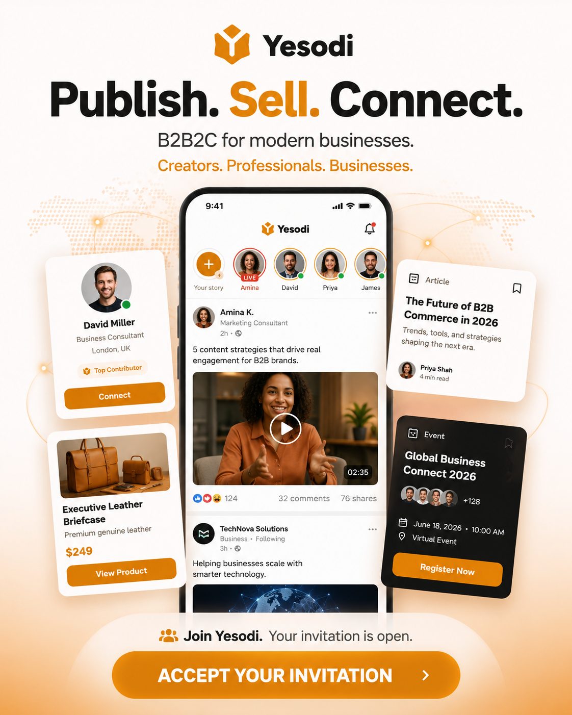 Yesodi: Publish. Sell. Connect. | YESODI