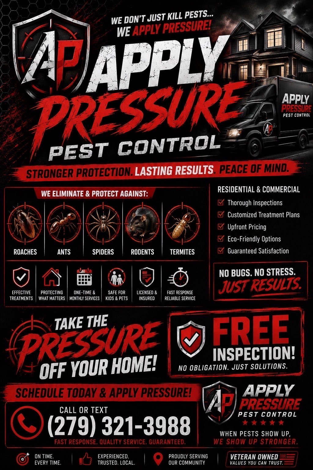Apply pressure pest control