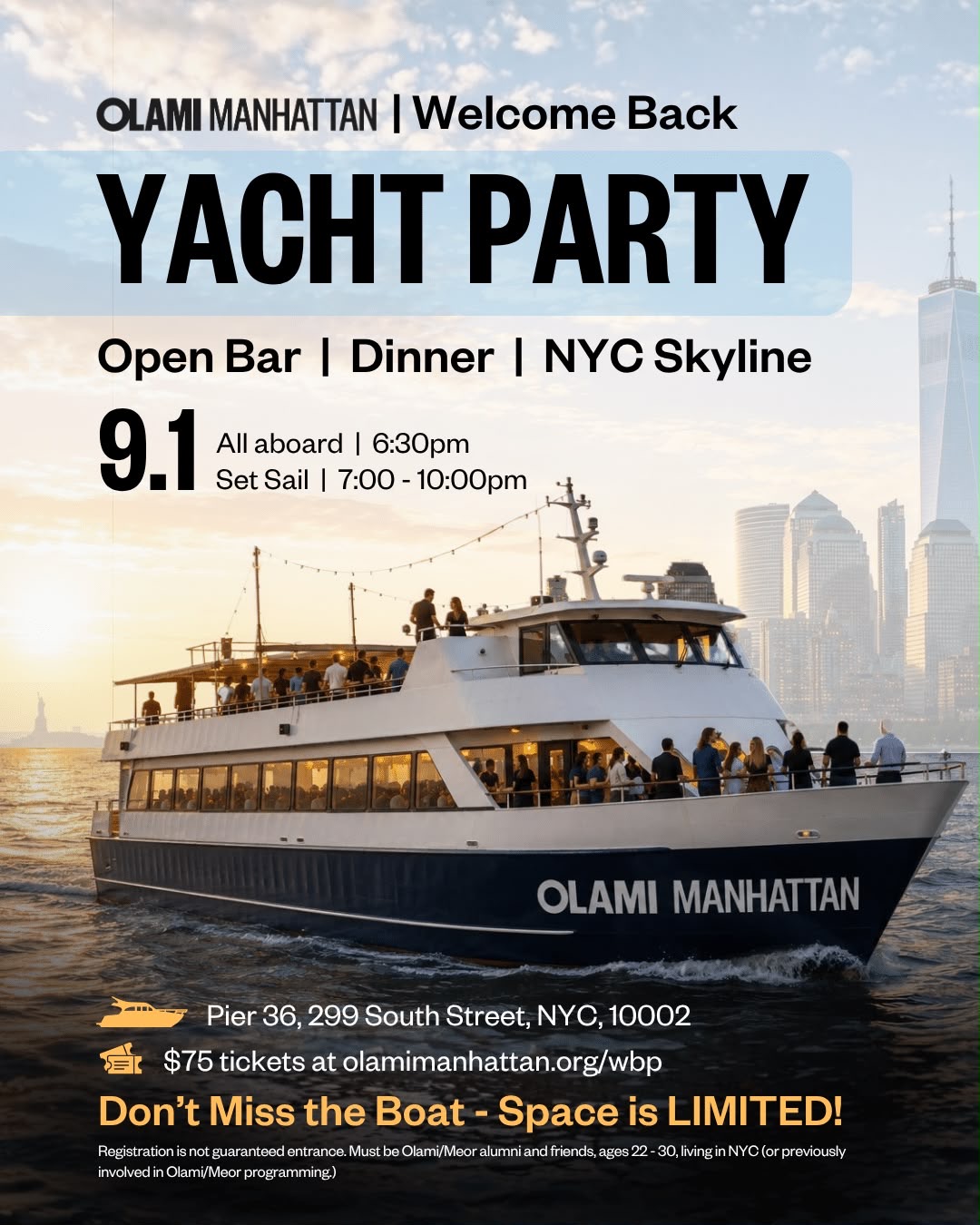 NYC Yacht Party With Open Bar | Lifestyle | William Lebovics | YESODI
