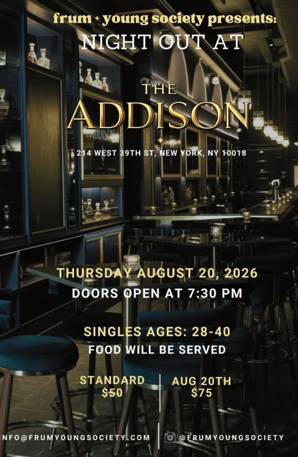 Night Out at The Addison, August 20 | Lifestyle | William Lebovics | YESODI