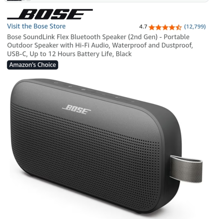 Bose SoundLink Flex Bluetooth Speaker 2nd Gen · Portable… | Yesodi member on YESODI