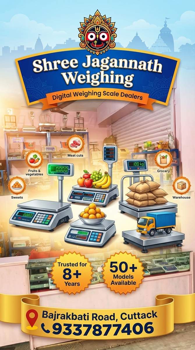 Shree Jagannath Weighing | Electronic Weighing Machine Sales & Maintenance | Odisha