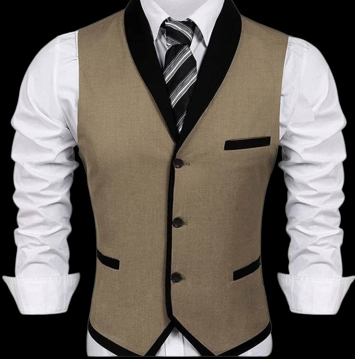 Coofandy Buttons V neck Suit Vest | Men's Formal Wear | US