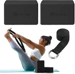Gaiam 2 Pack Yoga Blocks & Strap Set | Yoga Support Equipment | Amazon