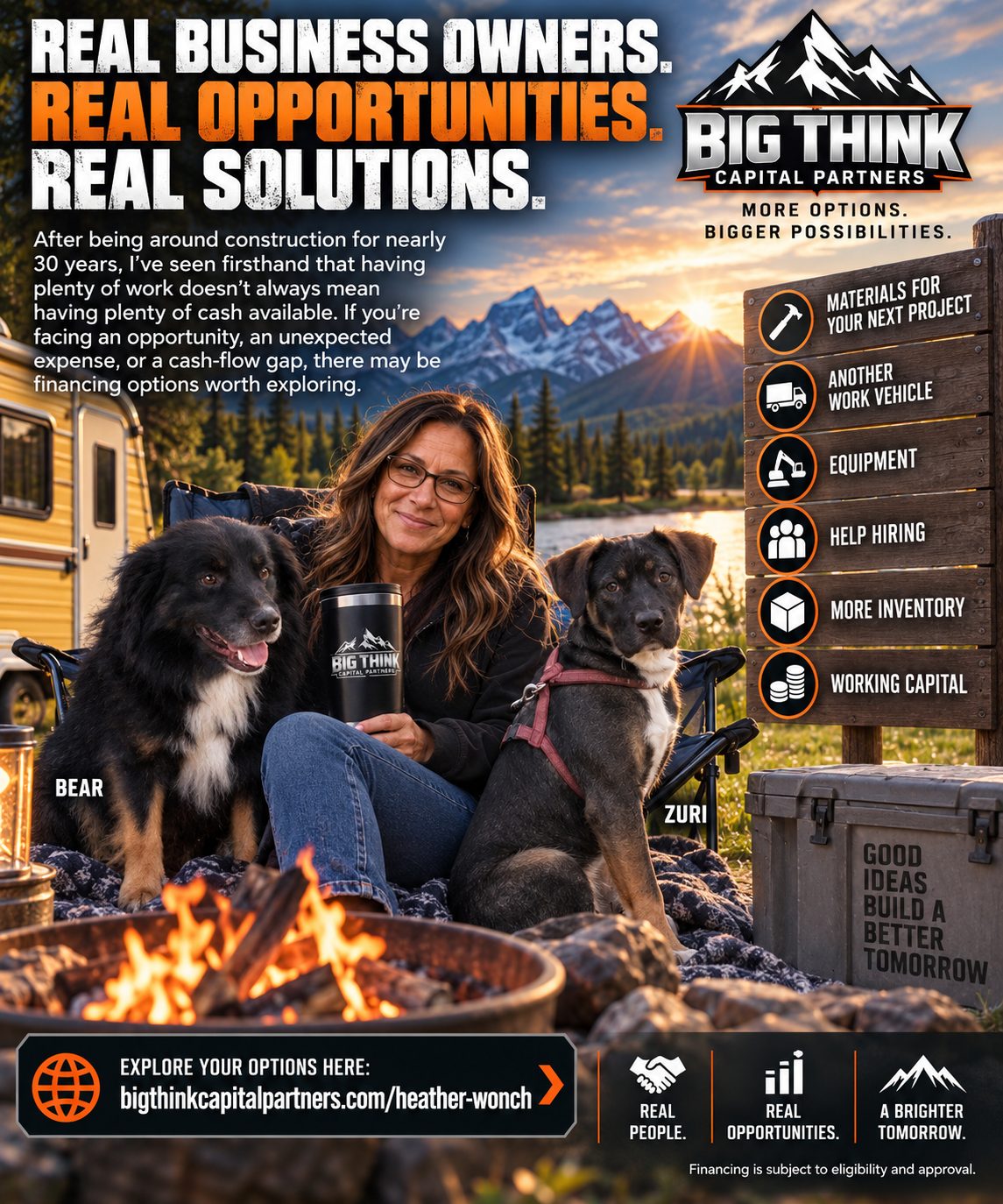 Real Business Owners Real Opportunities Real Solutions | Business | Heather WONCH | YESODI