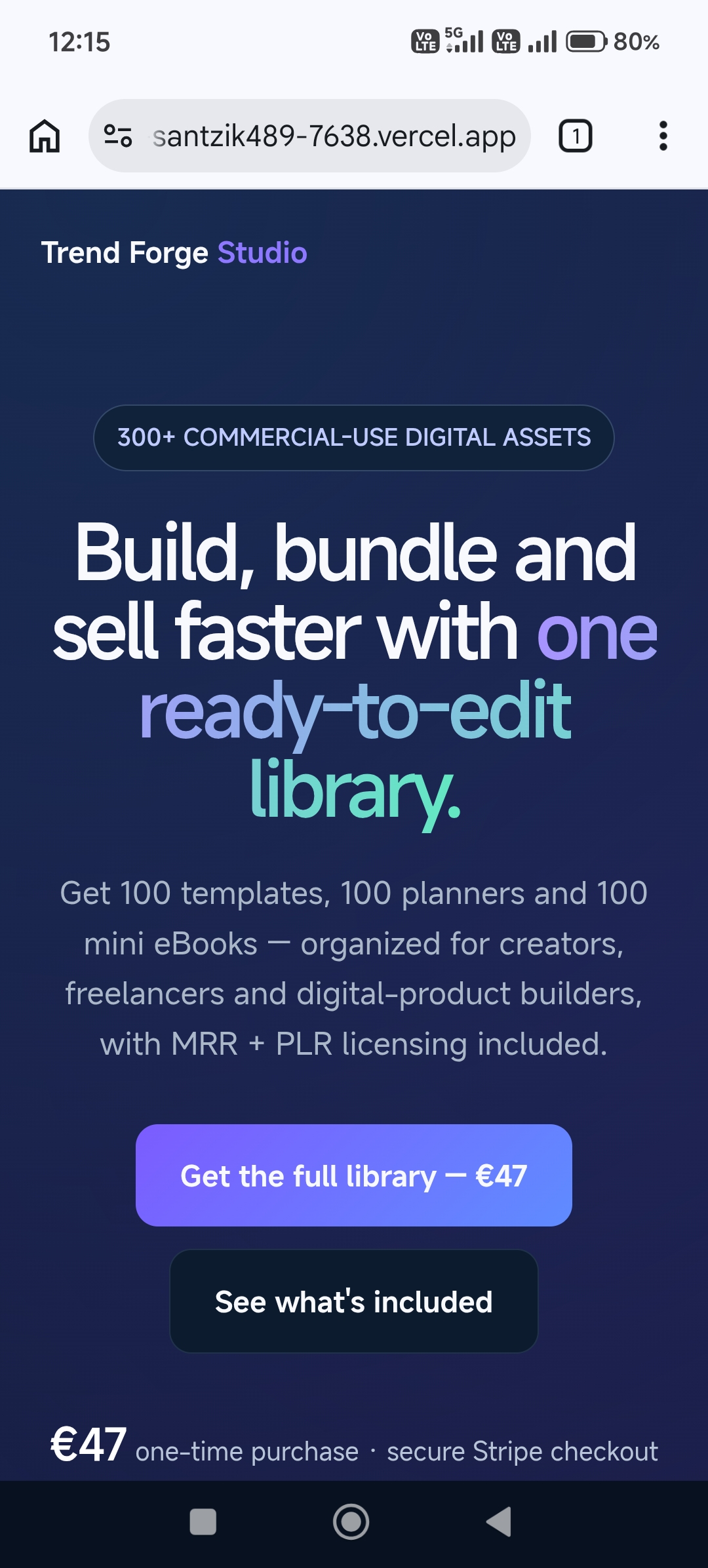 Trend Forge Studio | Digital Product Library Event | Sep 9, 2026