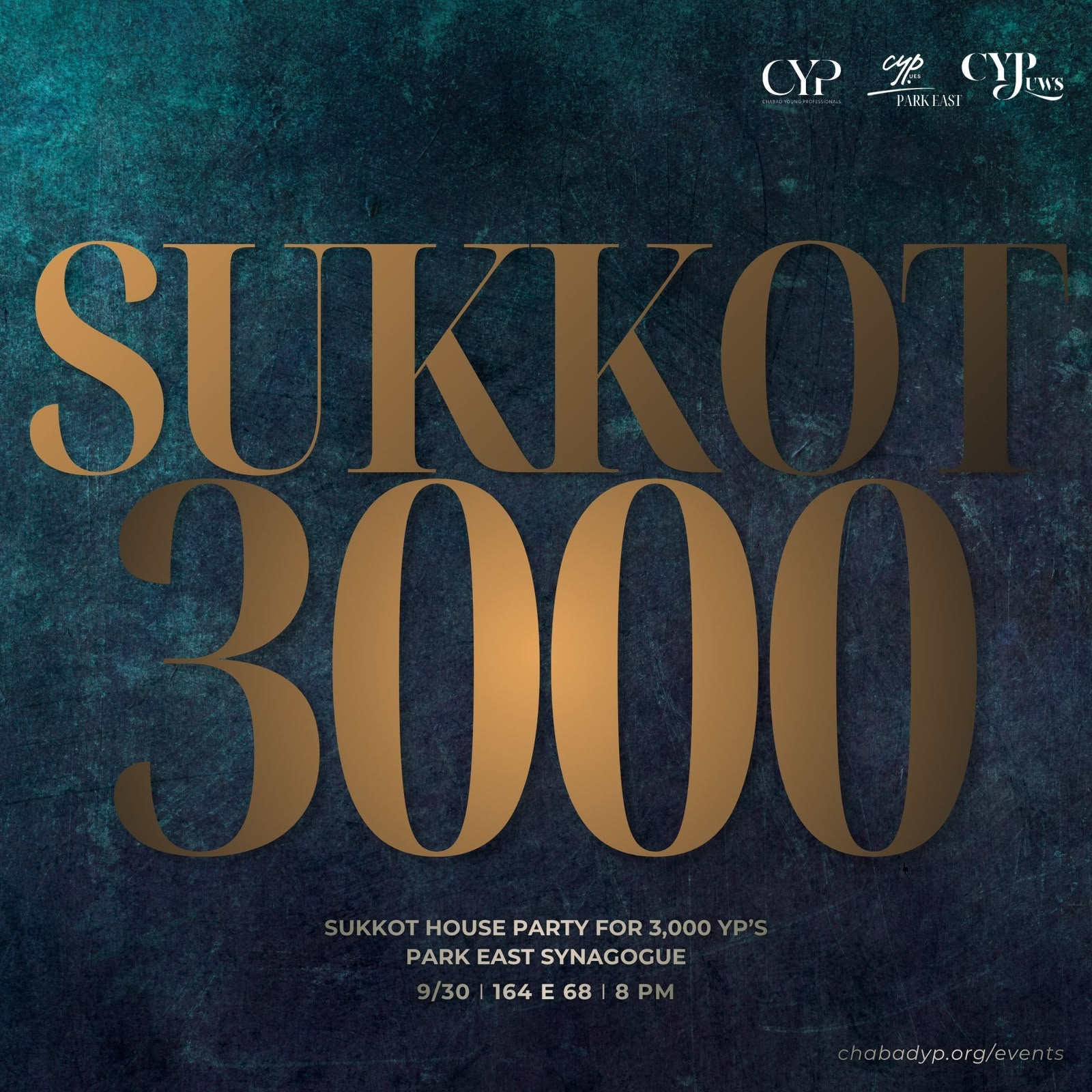 SUKKOT 3000 | Sukkot House Party | Park East Synagogue