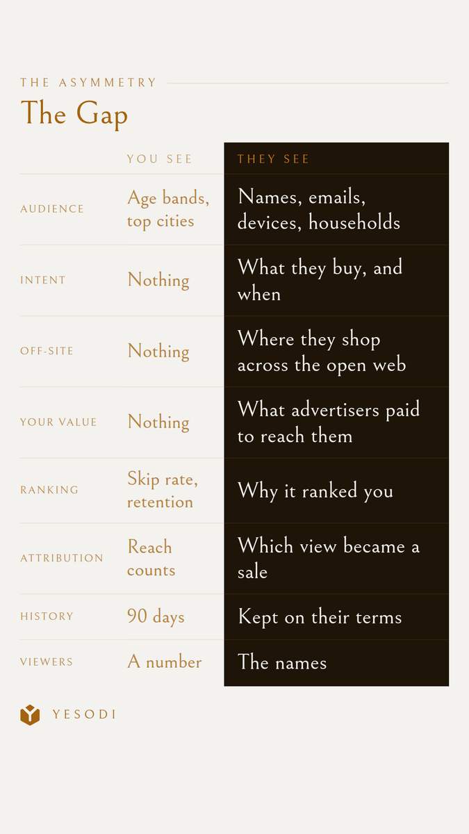 A report document or presentation slide about online advertising reach across devices and household tracking.