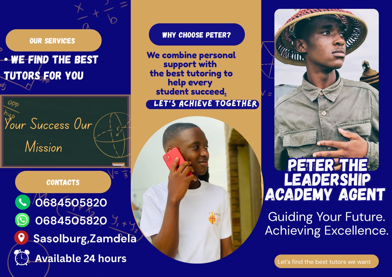 Peter The Leadership Academy Agent | Tutor Matching Service | South Africa