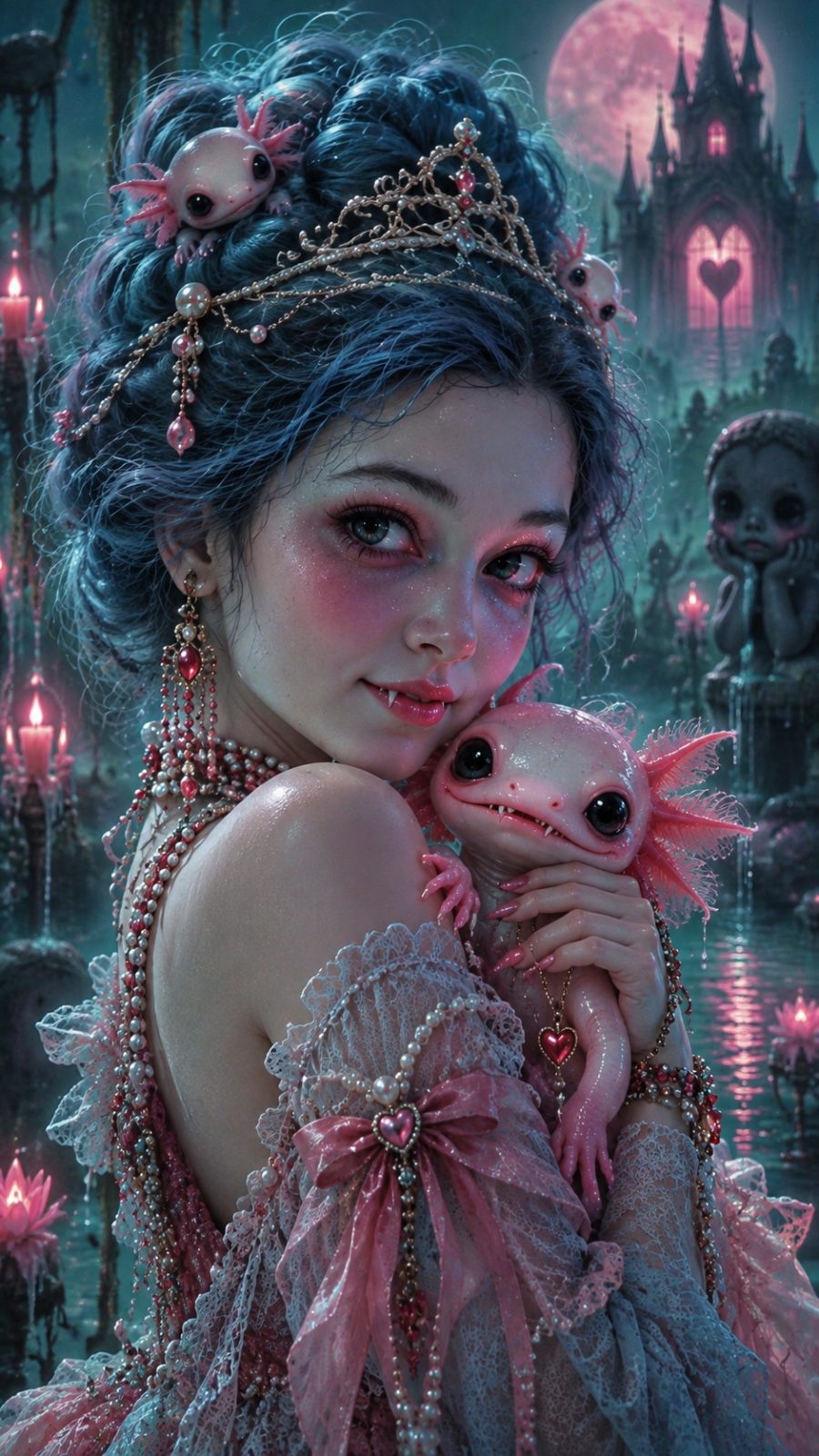 Fantasy Portrait with Gothic Castle Setting | Art | Baby Absint | YESODI