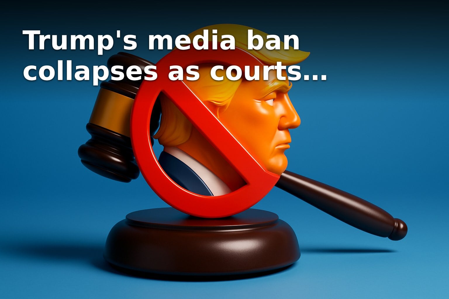 Trump's media ban collapses as courts reassert First Amendment limits
