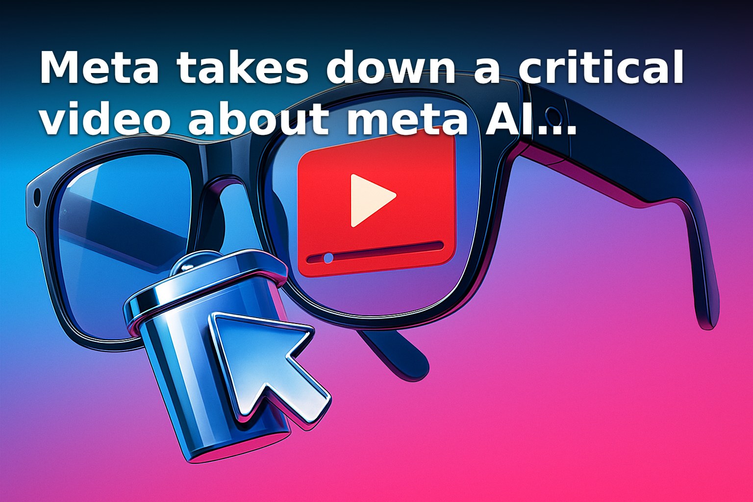 Meta removed a critical video about its AI Glasses that was apparently shot | YESODI