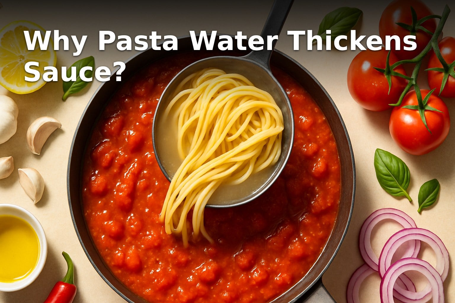 Why Pasta Water Thickens Sauce? | YESODI