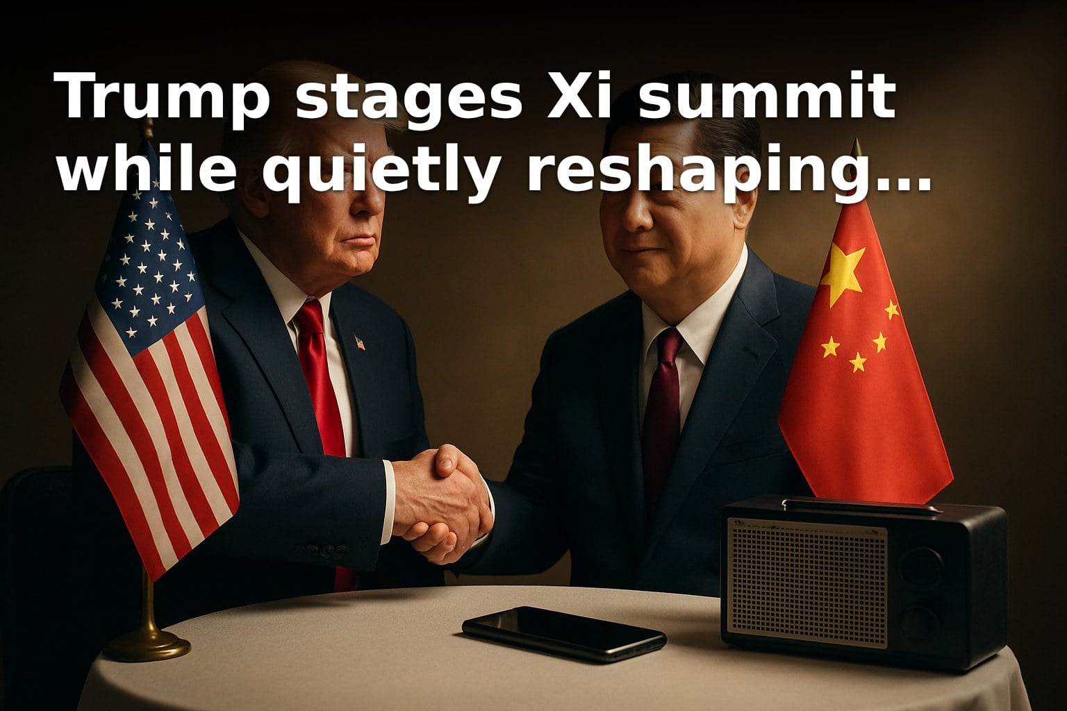 Trump stages Xi summit while quietly reshaping tech and media power