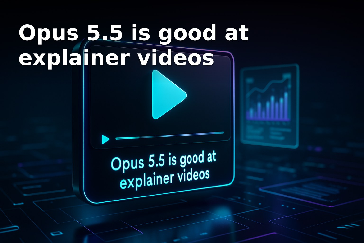 Opus 5.5 is surfacing as solid at explaining complex ideas in video form. | YESODI