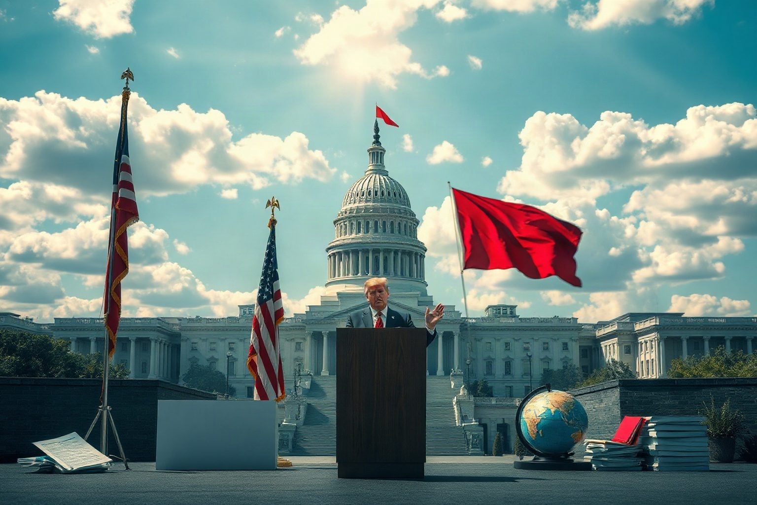 Trump pivots to voter bribes and Iran brinkmanship one month out