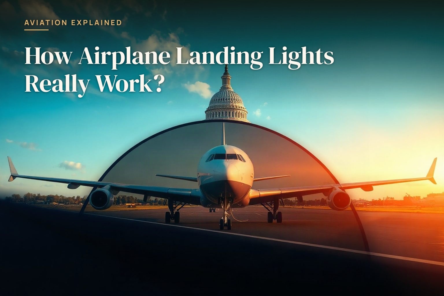 How Airplane Landing Lights Really Work?