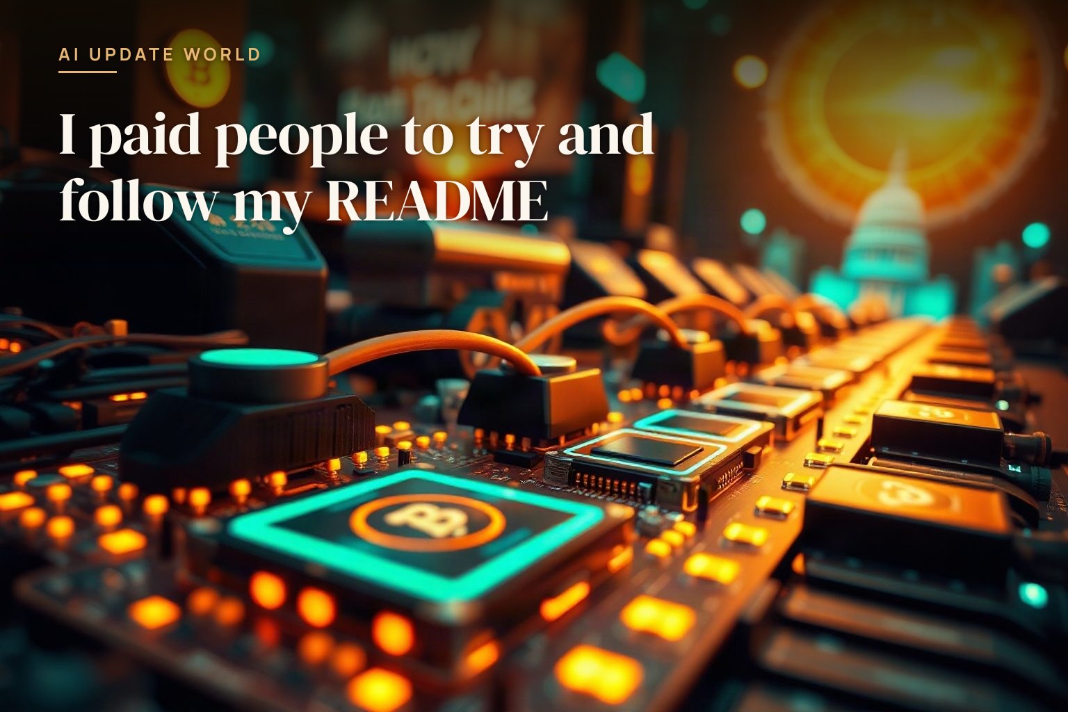 A developer paid people to actually read and follow their project README