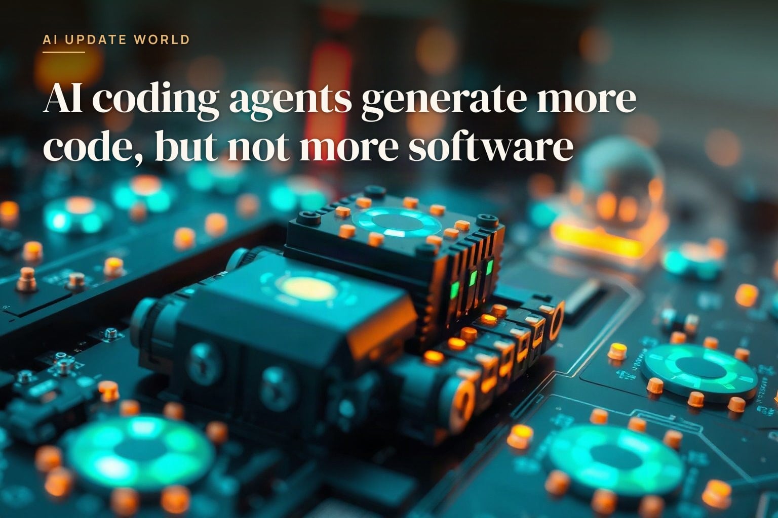 AI coding agents are churning out way more code than before, but that's not translating…