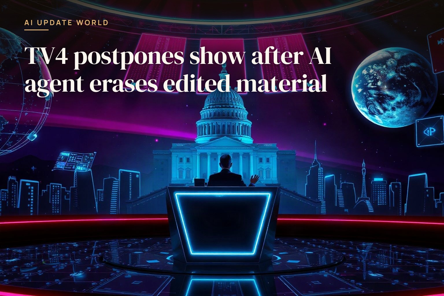 Swedish broadcaster TV4 postponed a show after an AI agent accidentally deleted edited…