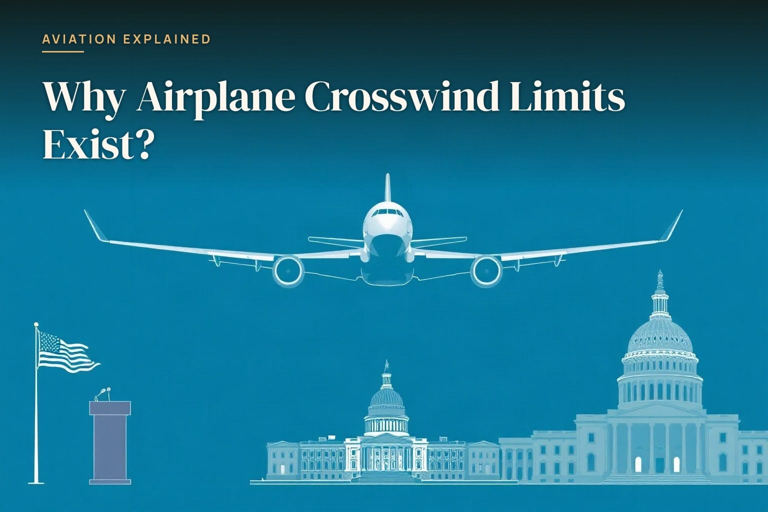 Why Airplane Crosswind Limits Exist?