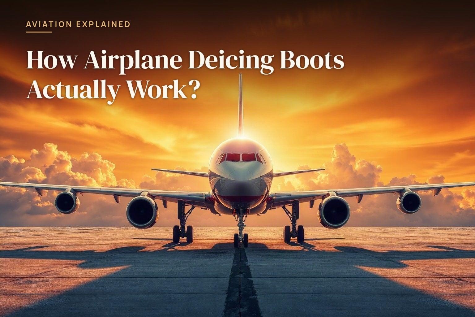 How Airplane Deicing Boots Actually Work?