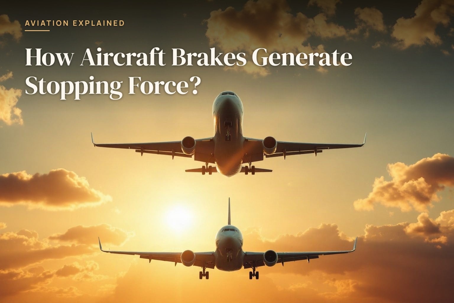 How Aircraft Brakes Generate Stopping Force?